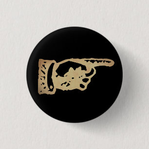  aanwijzer - donker ronde button 3,2 cm