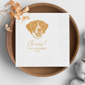 Aanwijzer Hond Gepersonaliseerde Proost Servet