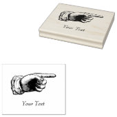  aanwijzer met aangepaste tekst rubberstempel (Gestempeld)