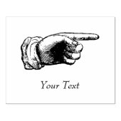  aanwijzer met aangepaste tekst rubberstempel (Afrduk)