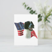 Aanwijzer (zwart) Vlag Briefkaart (Staand voorkant)