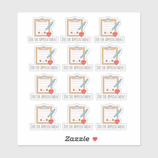 Aanwijzing arts sticker (Vel)