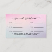 Aanwijzing Glitter Holografen Eyelash Extension Visitekaartje (Achterkant)