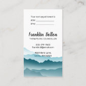 Aanwijzing Landschap Elegant Blue Mountains Visitekaartje (Achterkant)