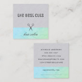 Aanwijzing moderne haarstylist afsprakenkaartje (Voorkant / Achterkant)