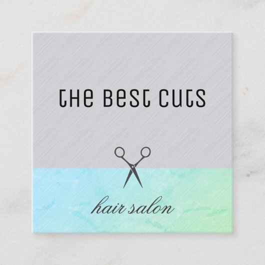 Aanwijzing moderne haarstylist afsprakenkaartje (Voorkant)