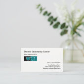 Aanwijzing Optometrist Eye Doctor Visitekaartje (Staand voorkant)