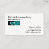 Aanwijzing Optometrist Eye Doctor Visitekaartje (Voorkant)