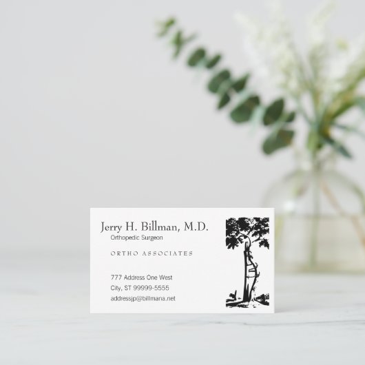 Aanwijzing orthopedisch gewas bomen afsprakenkaartje (Staand voorkant)