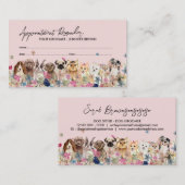 Aanwijzing roze Dogs Pet Accessoires Designer Visitekaartje (Voorkant / Achterkant)