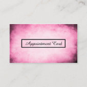aanwijzing roze partiket afsprakenkaartje (Voorkant)