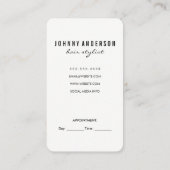 Aanwijzing Stripes Scissors Afsprakenkaartje (Achterkant)