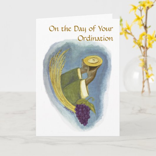 Aanwijzing tot het priesterschap 01 kaart (Gele Bloem)