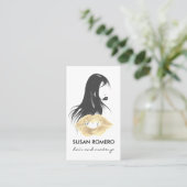 Aanwijzing van Makeup en Hair Afsprakenkaartje (Staand voorkant)