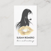 Aanwijzing van Makeup en Hair Afsprakenkaartje (Voorkant)