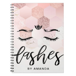 Aanwijzing van persoonlijke Gold Lashes-Roos Notitieboek