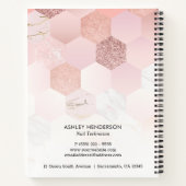 Aanwijzing van roos Gold Nails Notitieboek (Achterkant)