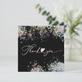 Aanwijzingen voor kaarszorg en klantendank bedankkaart (Staand voorkant)