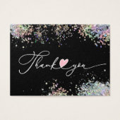 Aanwijzingen voor kaarszorg & Hartelijk dank Visitekaartje (Voorkant)