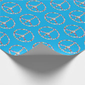 Aanwijzingen voor vrede in de lucht op Aqua Cadeaupapier (Hoek)