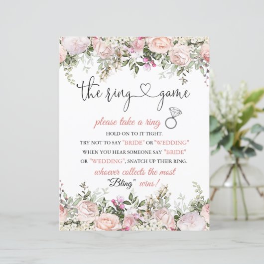 Aanwijzingen voor vrijgezellenfeest Ring Game (Staand voorkant)