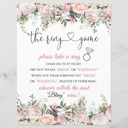 Aanwijzingen voor vrijgezellenfeest Ring Game (Voorkant)