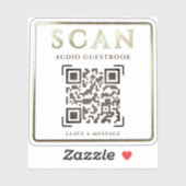 AANWIJZINGENLABEL VOOR AANPASBARE QR-CODE AUDIO GA STICKER (Vel)