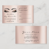 Aanwijzingskaart Makeup Artist Black Roos Lashes Afsprakenkaartje (Voorkant / Achterkant)