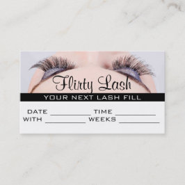 Aanwijzingskaart MakeUp Lash Extensions Salon Afsprakenkaartje