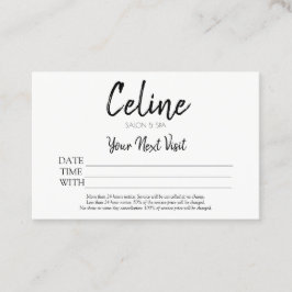 Aanwijzingskaart Salon & Spa Visitekaartje