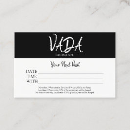 Aanwijzingskaart Salon & Spa Visitekaartje