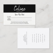 Aanwijzingskaart Salon & Spa Visitekaartje (Voorkant / Achterkant)