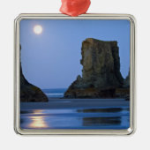 Aanzet, Bandon Beach, Oregon. Metalen Ornament (Voorkant)