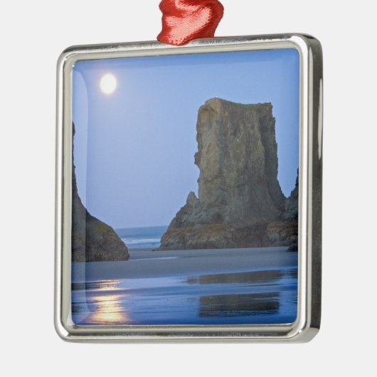 Aanzet, Bandon Beach, Oregon. Metalen Ornament (Links)