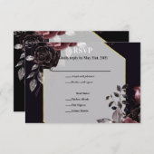 Aanzetbloemen RSVP Kaartje (Voorkant / Achterkant)