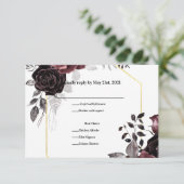 Aanzetbloemen RSVP Kaartje (Staand voorkant)