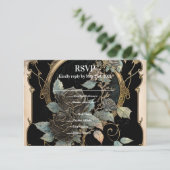 Aanzetbloemen RSVP Kaartje (Staand voorkant)