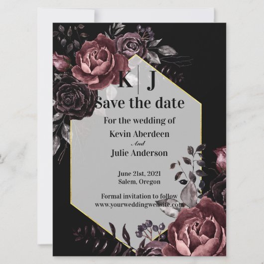 Aanzetbloemen Save The Date (Voorkant)