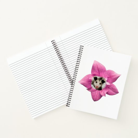 Aanzienlijk klappen van Floral Baby Opossum Notitieboek (Binnen)