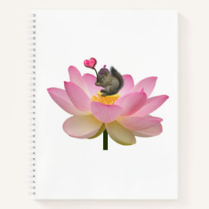 Aanzienlijk zoete Baby Hipster Squirrel Notitieboek