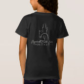 AAOH Meisjes T-shirt met zilveren letters (Achterkant)