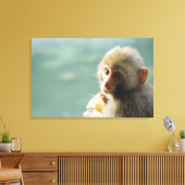 aap 3 canvas afdruk (Insitu (Woonkamer))