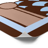 aap 3 snoepje in de Poster van de Bed Wall-kunst (Hoek)