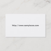 Aap aan de boom, dierentuin visitekaartje (Achterkant)