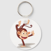 Aap aan één hand sleutelhanger (Voorkant)