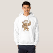 aap als Bodybuilder in Bodybuilding Hoodie (Voorkant volledig)