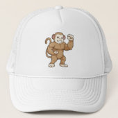 aap als Bodybuilder in Bodybuilding Trucker Pet (Voorkant)