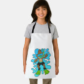 aap als duiker met Snorkel Schort (Insitu)