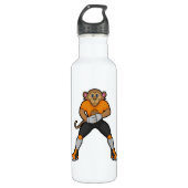 aap als Football speler met Football Waterfles (Voorkant)