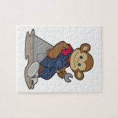 aap als Mechanisch met moersleutel Legpuzzel (Horizontaal)